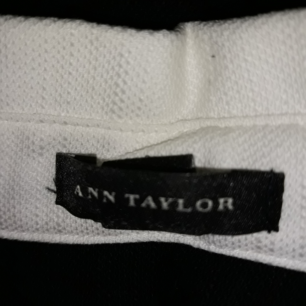 Ann Taylor black and white dress